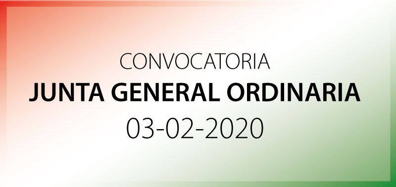 Convocatoria de Junta General del 3-2-2020