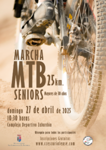 Marcha MTB Seniors, 25km, Mayores de 30 años, domingo 27 de abril de 2025