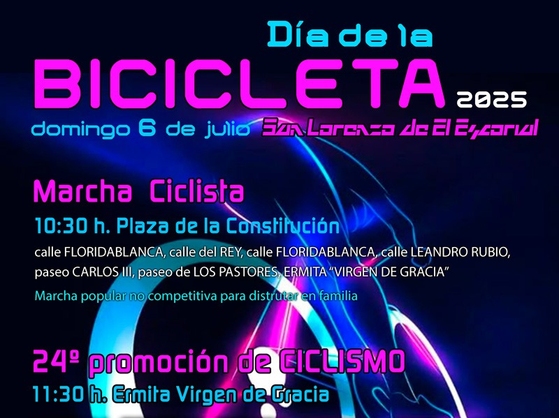 Día de la Bcicleta 2025 Domingo 6 de julio - San Lorenzo de El Escorial